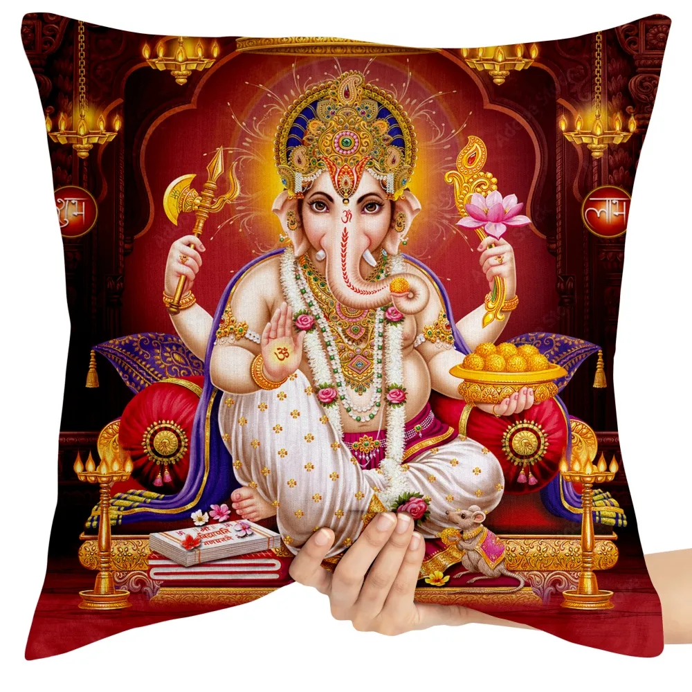 Almofada Ganesha branco