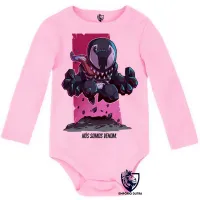 Body Bebê Infantil Homem aranha negro Venom - Foto 4