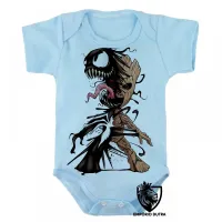 Body Bebê Infantil venom homem aranha groot - Foto 3