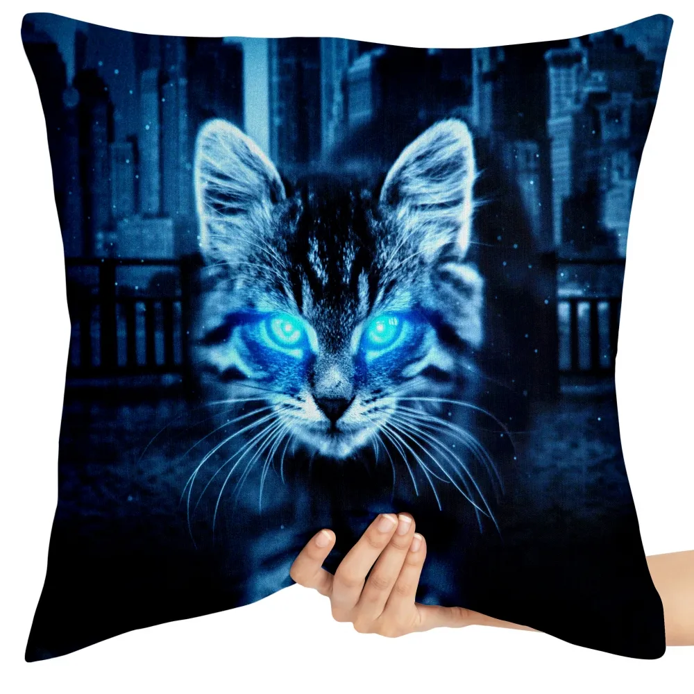 Almofada Gato olhos azuis Imagem