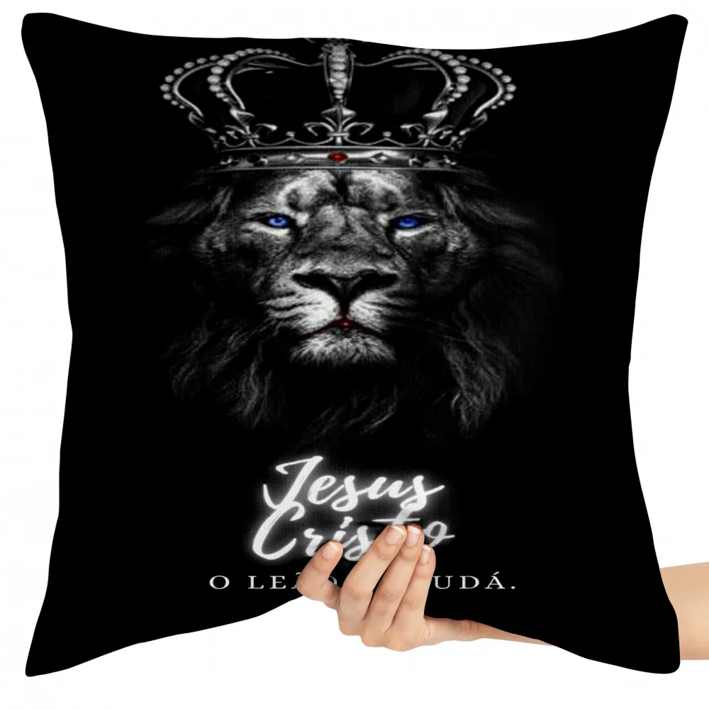 Almofada Jesus Cristo Leão de Judá Imagem