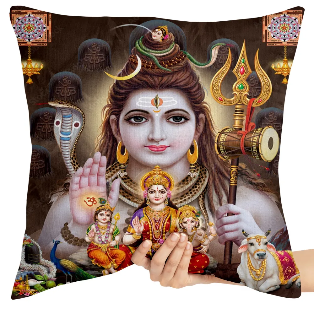 Almofada Shiva mão marrom Imagem