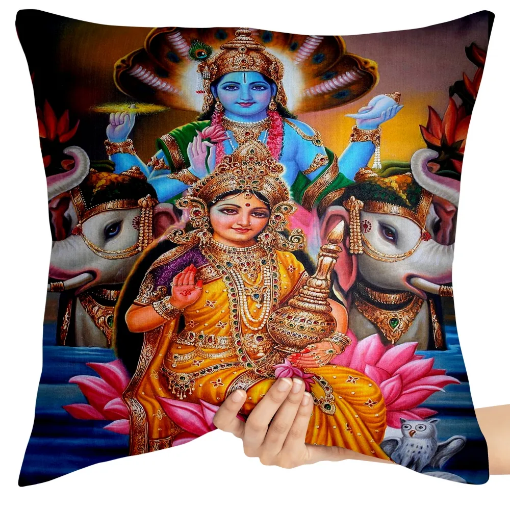 Almofada Vishnu e esposa Imagem
