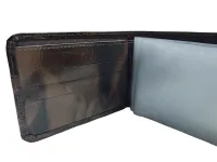 Ref: 9100 - Carteira de Couro Sem Fecho. Cor Marrom - Foto 3