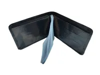 Ref: 9100 - Carteira de Couro Sem Fecho. Cor Marrom - Foto 5