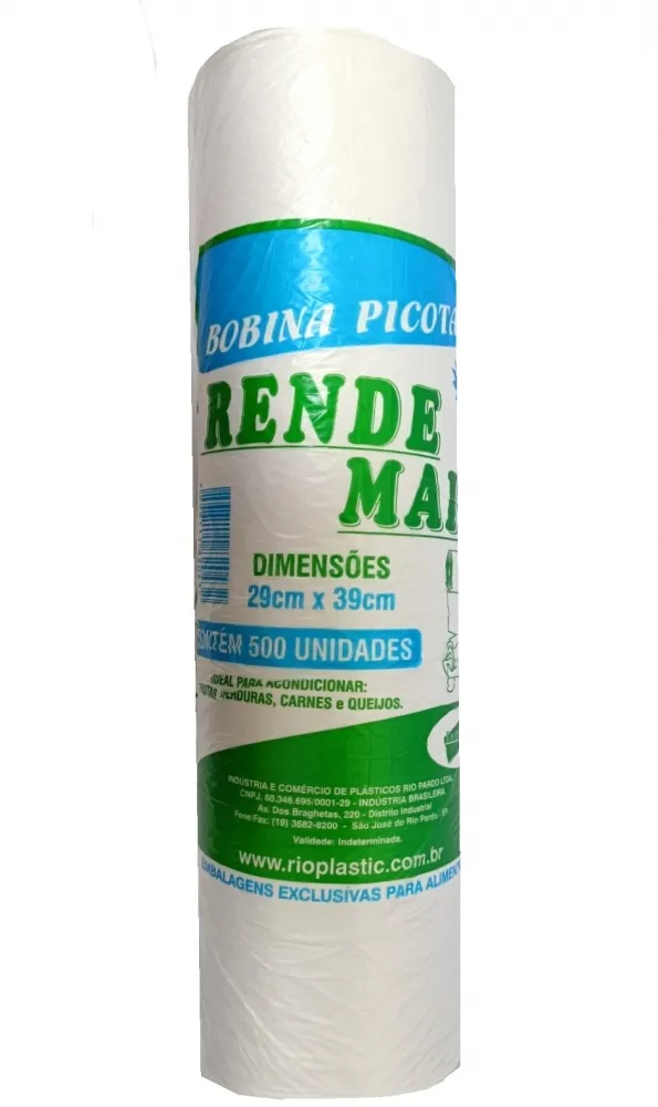 Bobina Picotada 29X39cm Rende Mais c/ 500 sacos