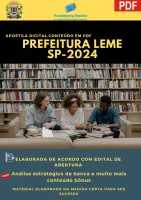 Apostila Pref. Leme SP Analista Gestão Municipal 2024