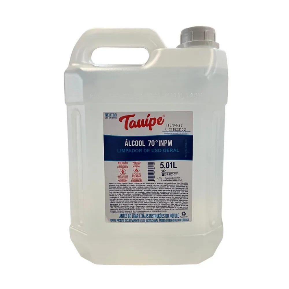 Galão Álcool 70 INPM Tauipe 5L