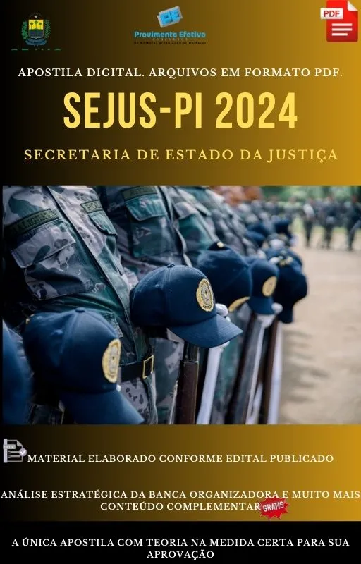 Apostila SEJUS PI Policial Penal 2024 Imagem