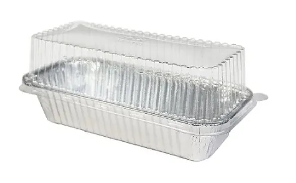 Bandeja alumínio D10FS 650ml 212x102x45 Bolo Inglês tampa pet (Alta) WYDA c/50