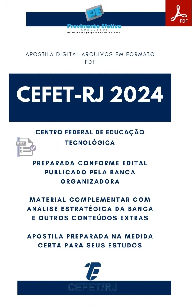 Apostila CEFET RJ Assistente de Alunos Prova 2024