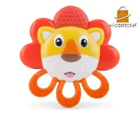 Mordedor Nûby Vibe-eez 3m+ Lion Vibra Suavemente Gengiva Eua