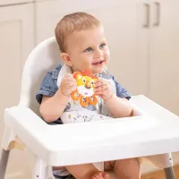 Mordedor Nûby Vibe-eez 3m+ Lion Vibra Suavemente Gengiva Eua - Foto 4