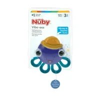 Mordedor Nûby Vibe-eez 3m+ Octopus Vibra Suavemente Gengiva EUA - Foto 2