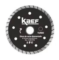 Disco Diamantado Turbo Kaef 110x20mm 
