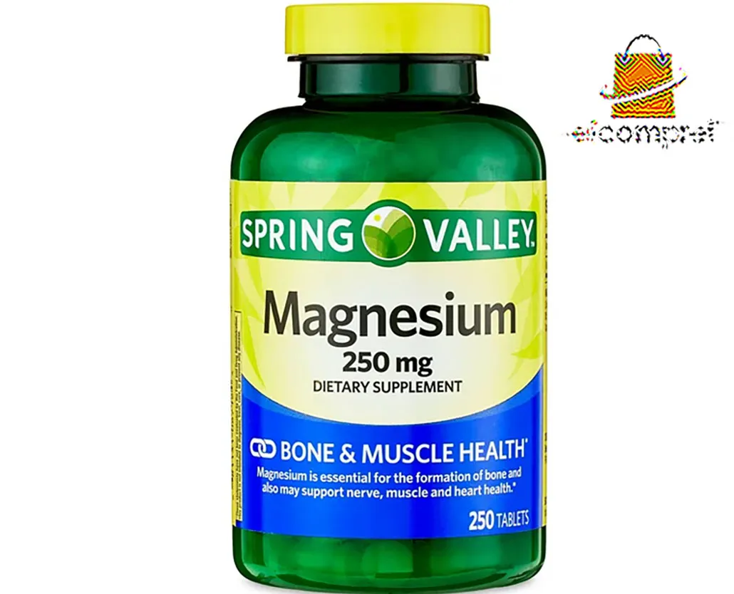 Magnesium 250mg Spring Valley C/250 Caps Importado