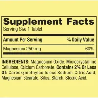 Magnesium 250mg Spring Valley C/250 Caps Importado - Foto 7
