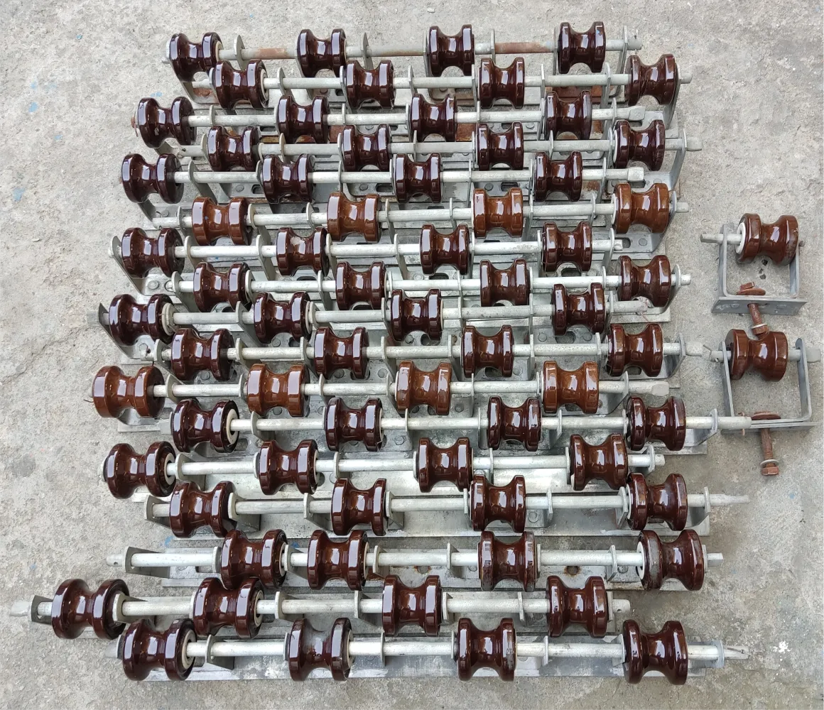 suporte isolador 4 roldanas presbow lote 17 unidades Imagem