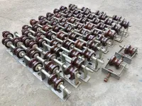 suporte isolador 4 roldanas presbow lote 17 unidades - Foto 3