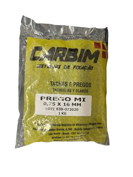 Prego Liso com Cabeça – 1 kg