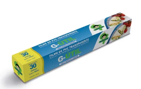 Bobina Filme PVC 28X30 Guarufilme Caixa c/25