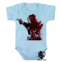 Body Bebê Infantil Deadpool super herói - Foto 2