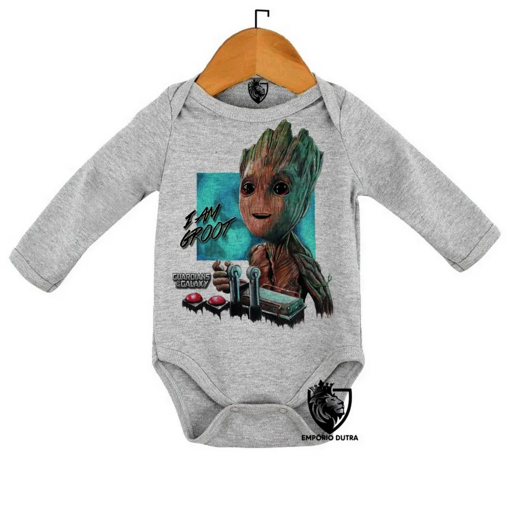 Body Bebê Infantil Groot Guardiões da Galáxia controle