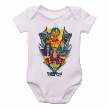 Body Bebê Infantil Guardiões da Galáxia colorido - Foto 2