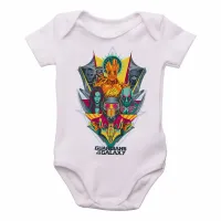 Body Bebê Infantil Guardiões da Galáxia colorido - Foto 2