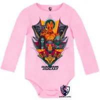 Body Bebê Infantil Guardiões da Galáxia colorido - Foto 4