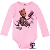 Body Bebê Infantil Guardiões da Galáxia Groot fita - Foto 4