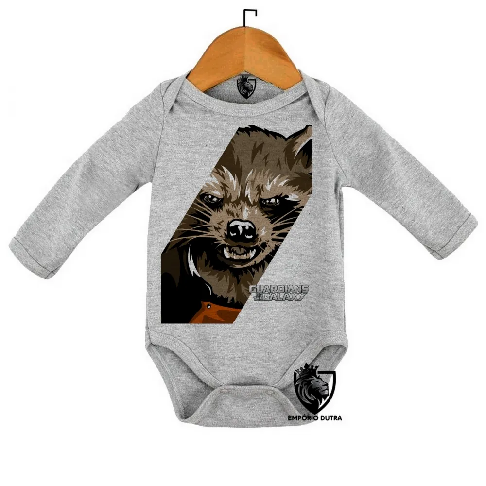 Body Bebê Infantil Guardiões da Galáxia Rocket