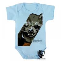 Body Bebê Infantil Guardiões da Galáxia Rocket - Foto 3
