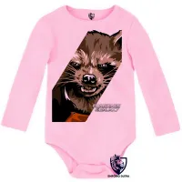 Body Bebê Infantil Guardiões da Galáxia Rocket - Foto 4