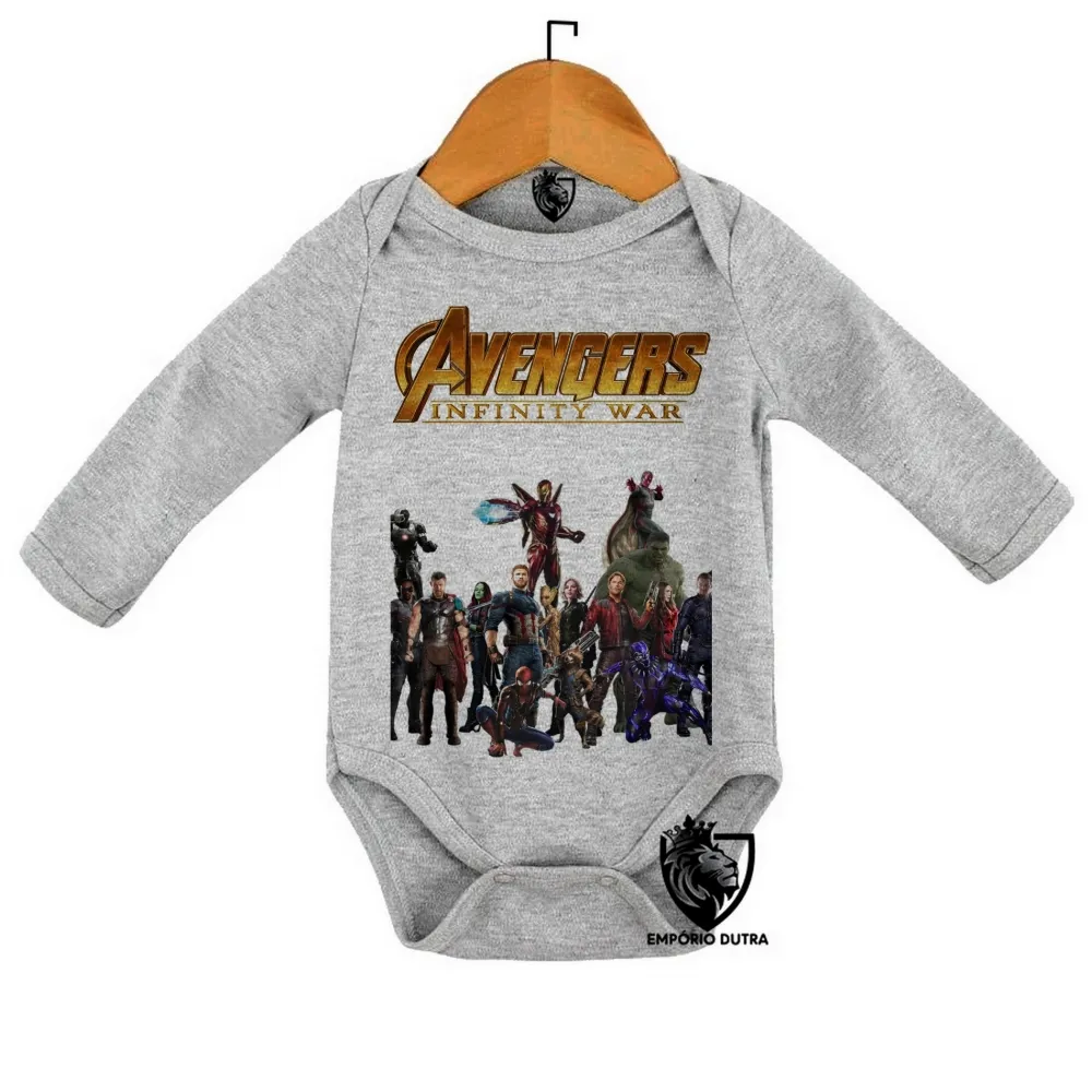 Body Bebê Infantil guerra infinita vingadores avengers Imagem