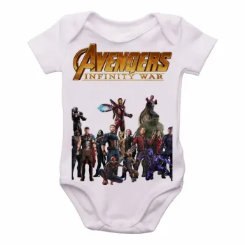 Body Bebê Infantil guerra infinita vingadores avengers - Foto 2
