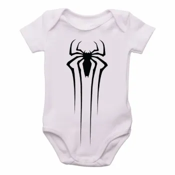 Body Bebê Infantil Homem Aranha negro preta marvel - Foto 2