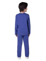 Pijama Fantasia - Esqueleto - Brilha no Escuro - Azul - Meia estação - Masculino - Foto 4