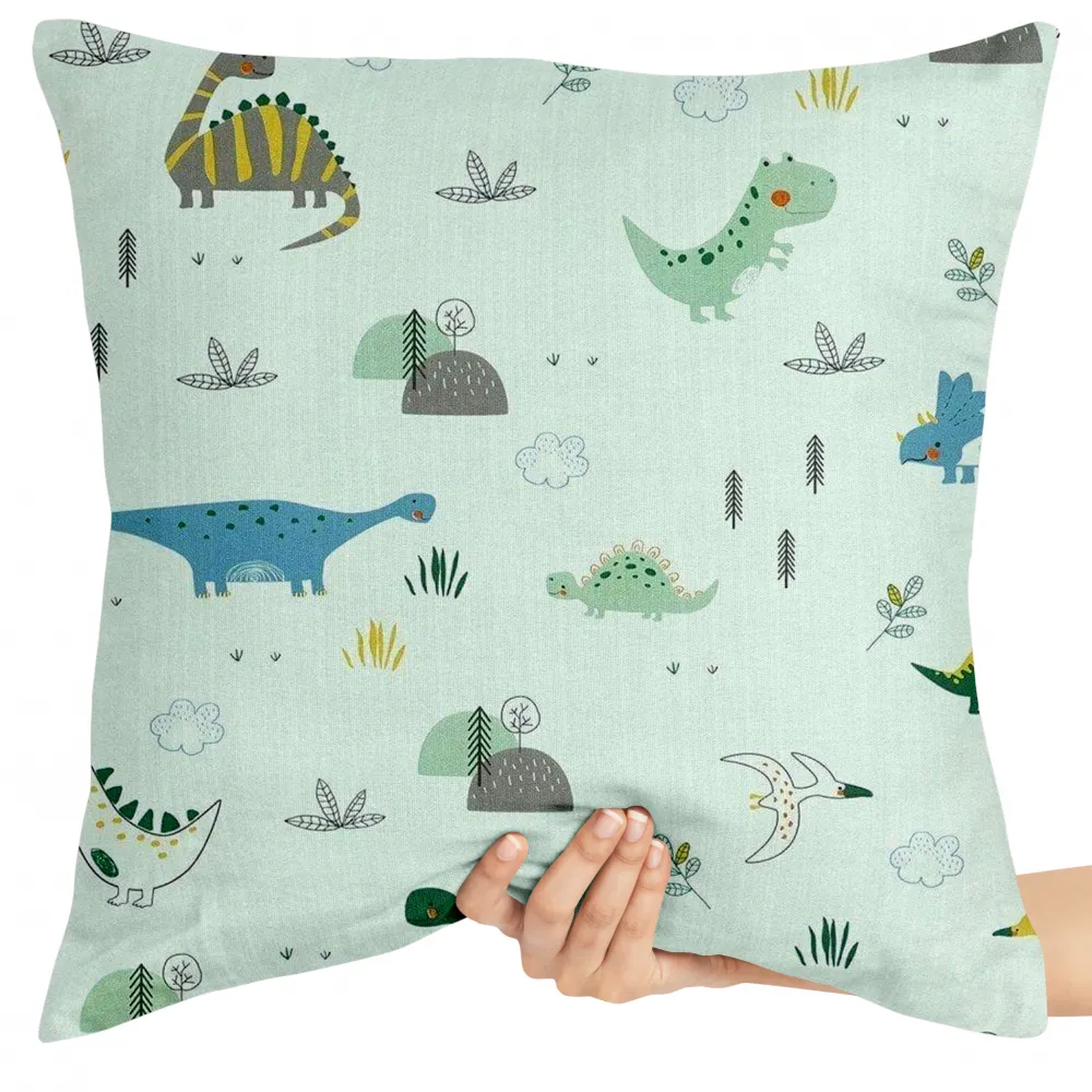 Almofada Dinossauros verde bebê Imagem