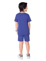 Pijama Fantasia - Esqueleto - Brilha no Escuro - Azul - Verão - Masculino - Foto 3