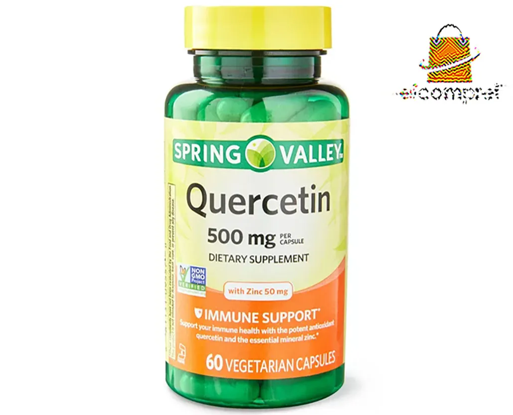 Quercetin Spring Valley 500mg Immune Support C/60caps Eua Imagem