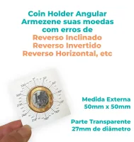 10 Coin Holders Autocolante Angular 27mm - (Obs.: 1 pacote com 10un.) - Marca Organizer - Foto 3