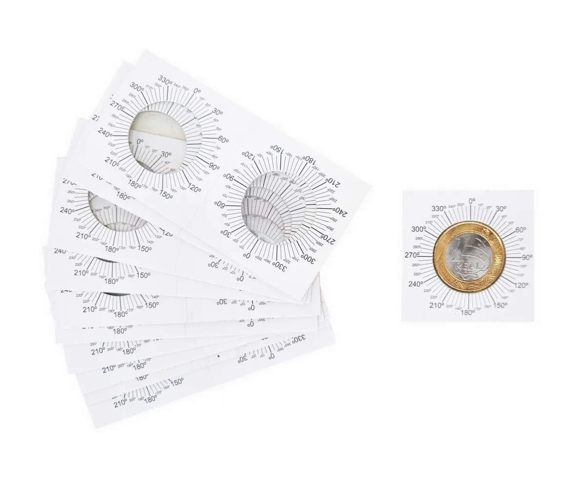 Numis Market - 10 Coin Holders Autocolante Angular 27mm - (Obs.: 1 ...