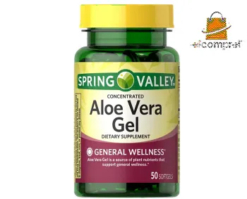 Aloe Vera Capsulas Em Gel 25mg- Spring Valley 50 Softgels
