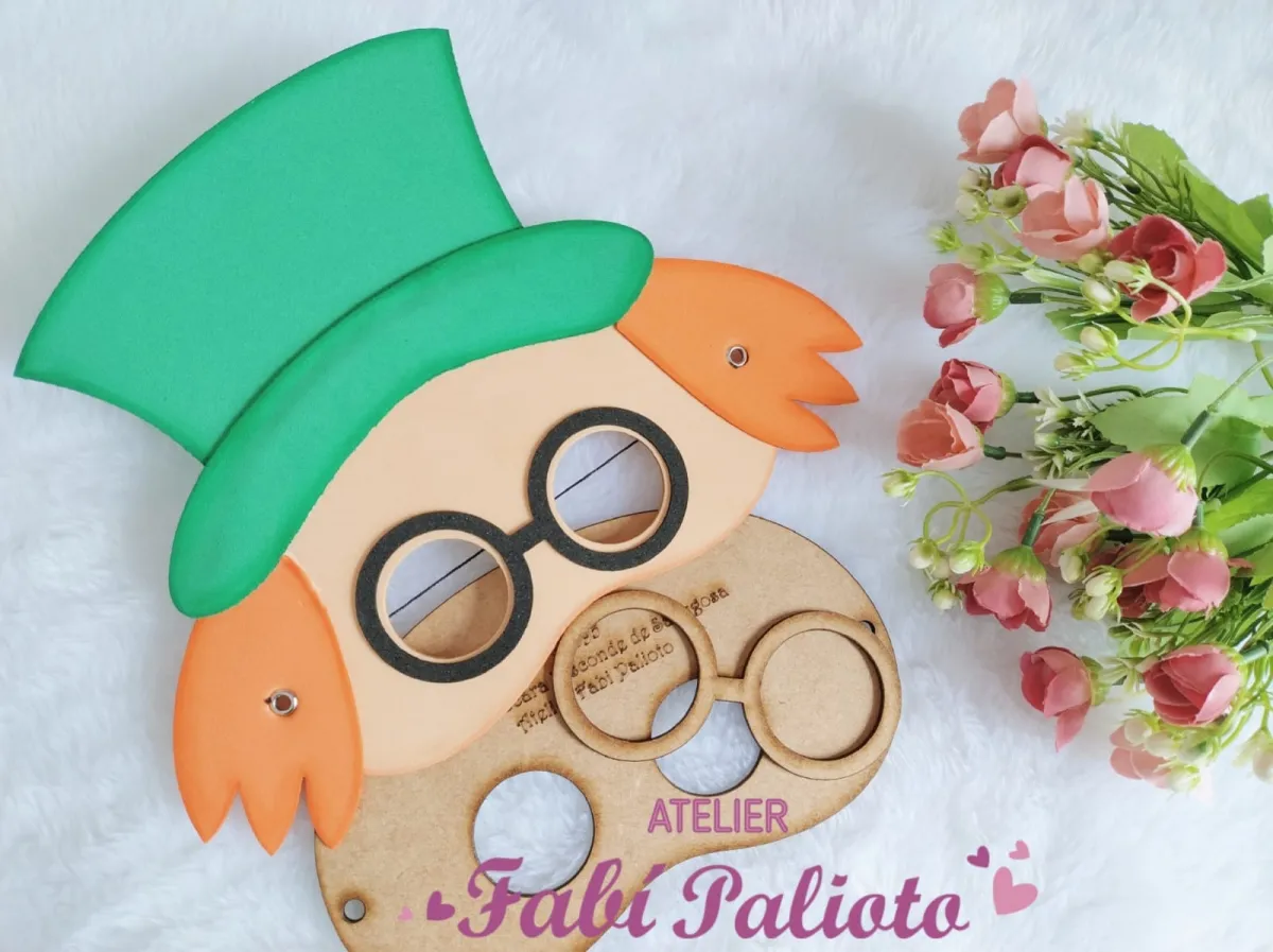 G1.595   Gabarito de Moldes em MDF Máscara  Visconde de Sabugosa Imagem