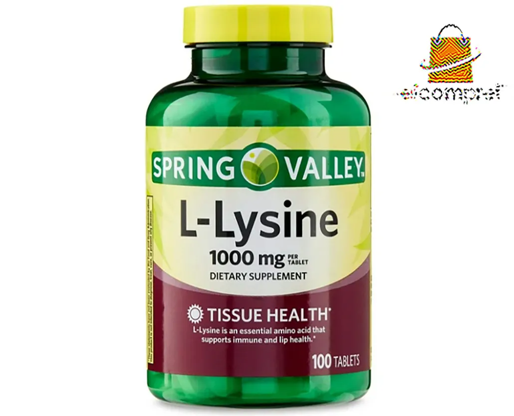 L-lysine 1000mg Spring Valley C/100 Tablets Eua