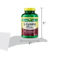 L-lysine 1000mg Spring Valley C/100 Tablets Eua - Foto 8