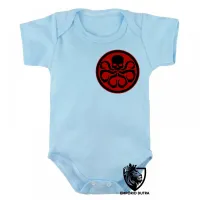 Body Bebê Infantil Hydra Símbolo vingadores avengers - Foto 3