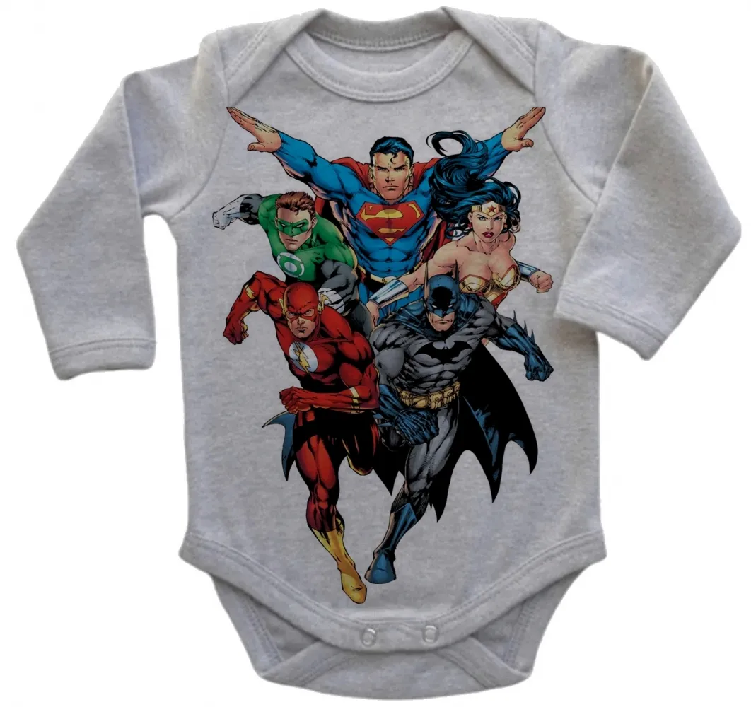 Body Bebê Infantil liga da justiça superman maravilha Imagem