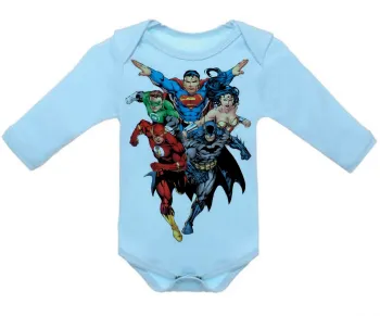 Body Bebê Infantil liga da justiça superman maravilha - Foto 2